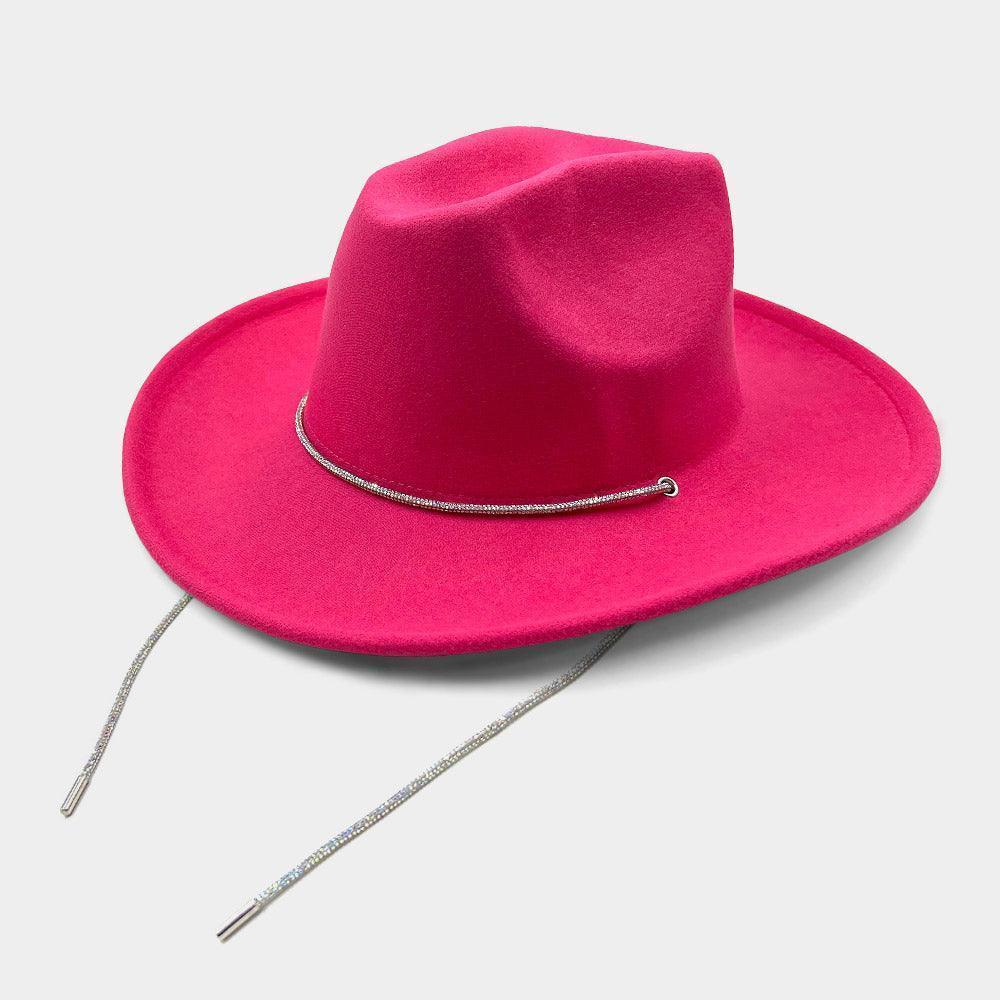 Bling Strap Band Pointed Cowboy Fedora Hat - Jewelry Store by Erik Rayo