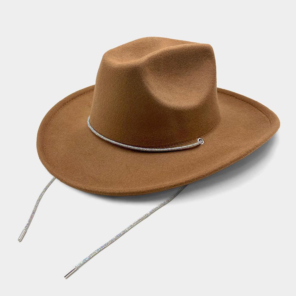 Bling Strap Band Pointed Cowboy Fedora Hat - Jewelry Store by Erik Rayo