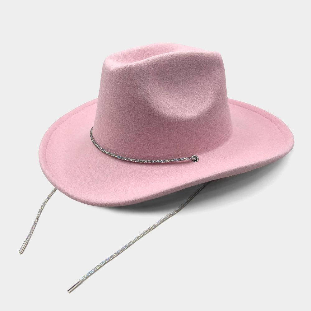 Bling Strap Band Pointed Cowboy Fedora Hat - Jewelry Store by Erik Rayo