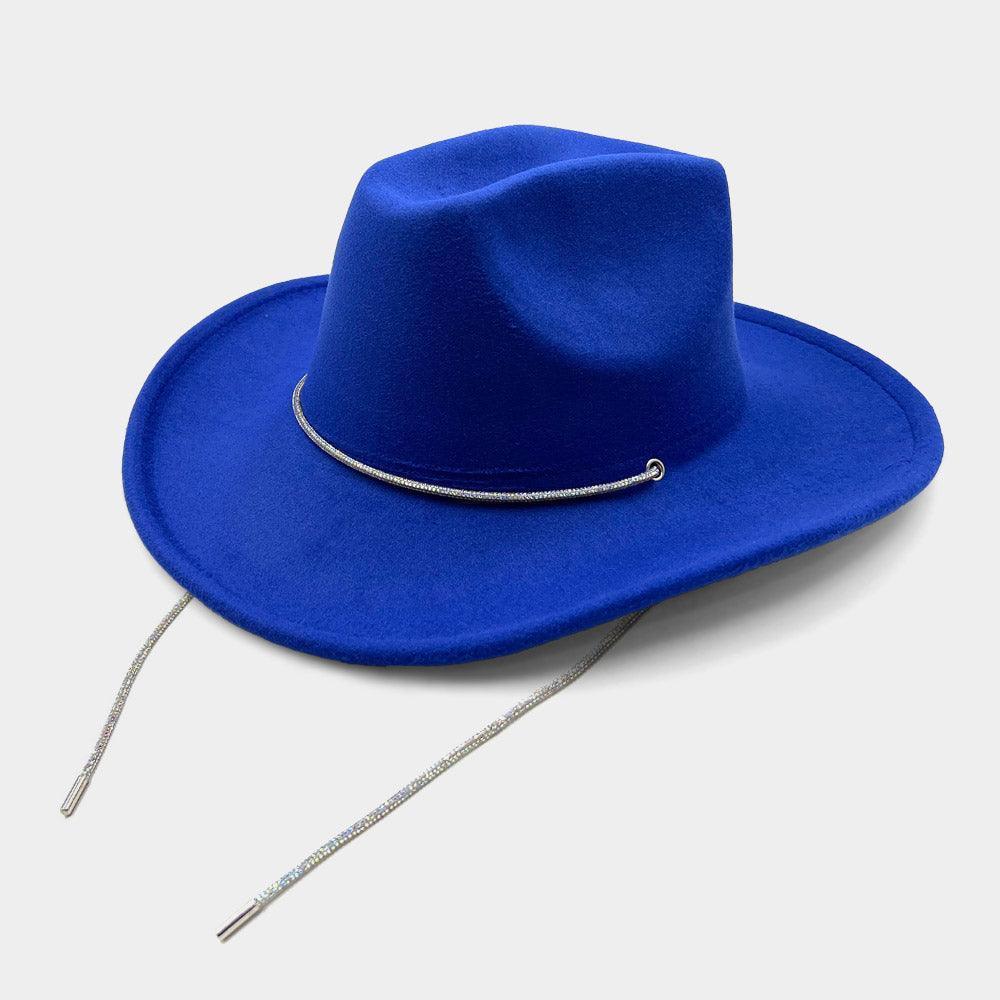 Bling Strap Band Pointed Cowboy Fedora Hat - Jewelry Store by Erik Rayo