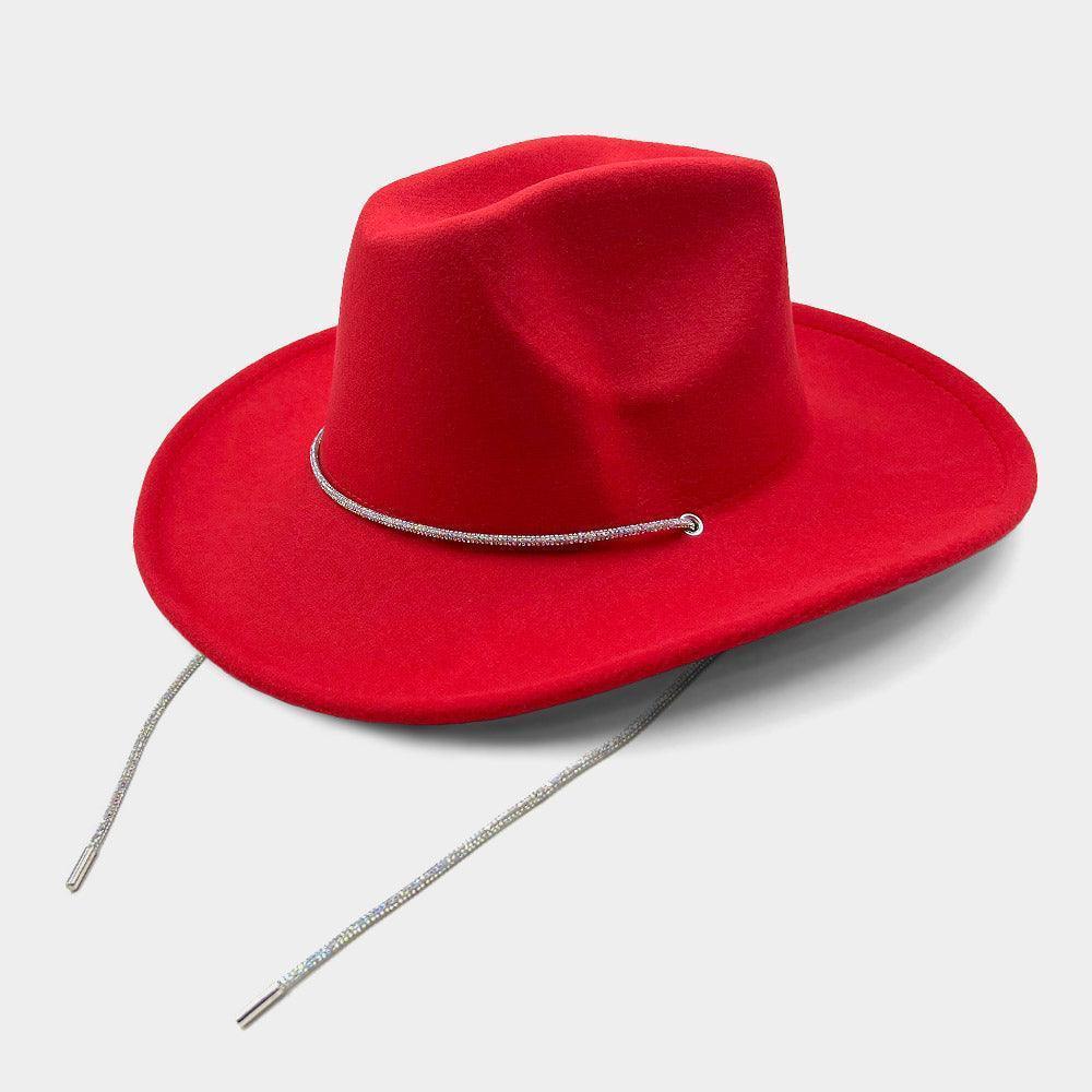 Bling Strap Band Pointed Cowboy Fedora Hat - Jewelry Store by Erik Rayo