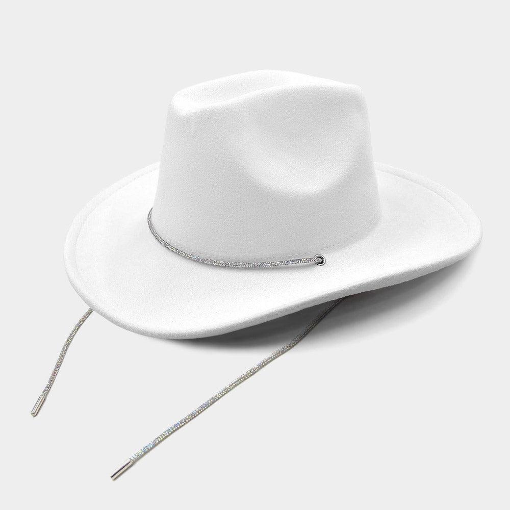 Bling Strap Band Pointed Cowboy Fedora Hat - Jewelry Store by Erik Rayo