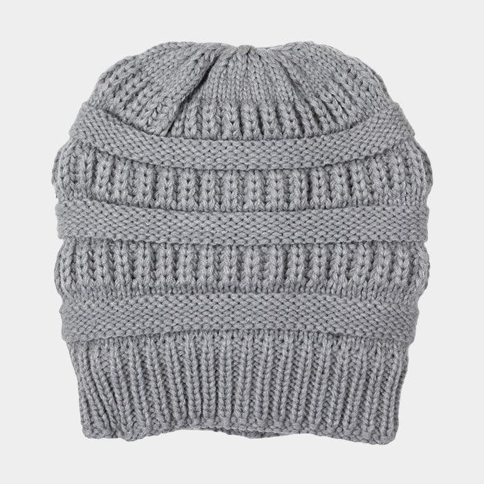 Fleece Lining Soft Cable Knit Bean Hat - Jewelry Store by Erik Rayo