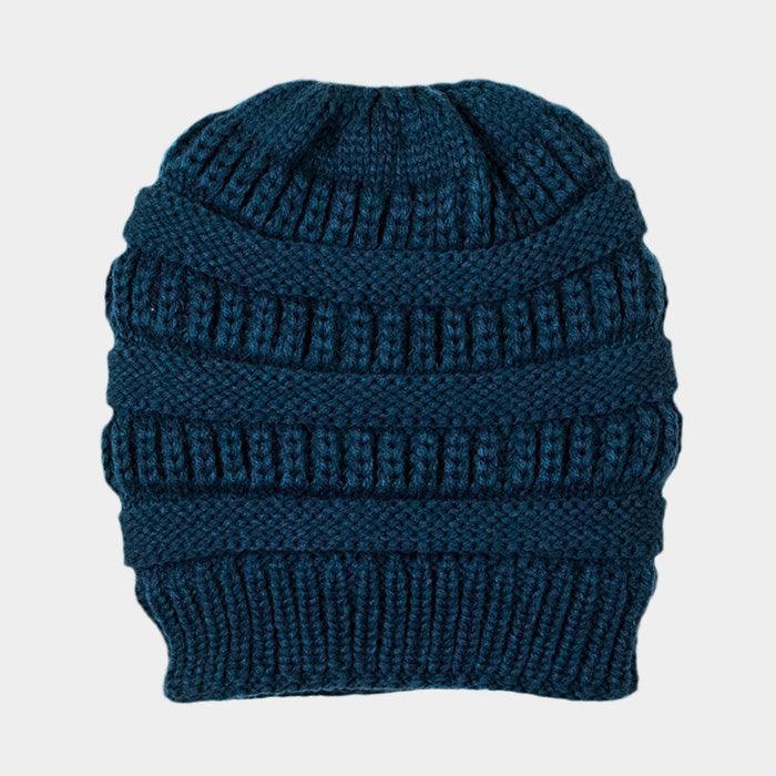 Fleece Lining Soft Cable Knit Bean Hat - Jewelry Store by Erik Rayo
