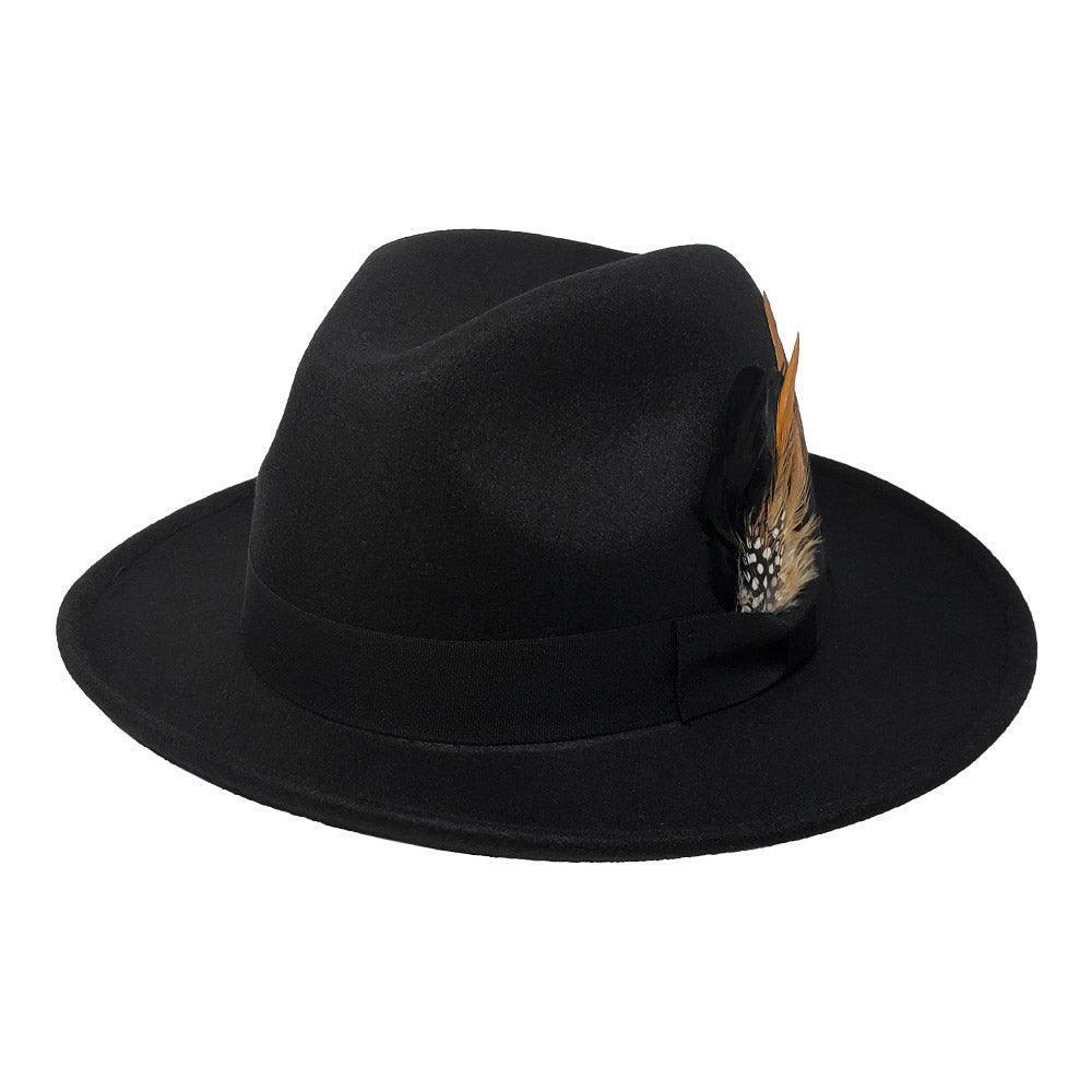 Feather Bow Pointed Fedora Hat - Jewelry Store by Erik Rayo