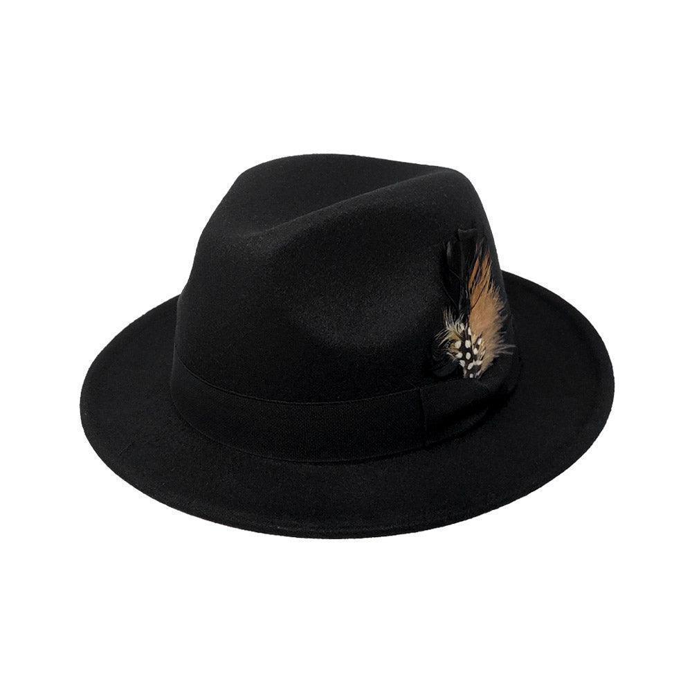 Feather Bow Pointed Fedora Hat - Jewelry Store by Erik Rayo