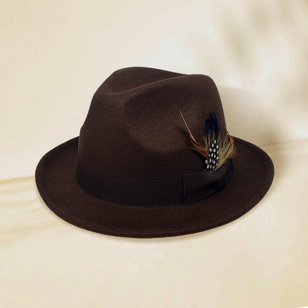 Feather Bow Pointed Fedora Hat - Jewelry Store by Erik Rayo