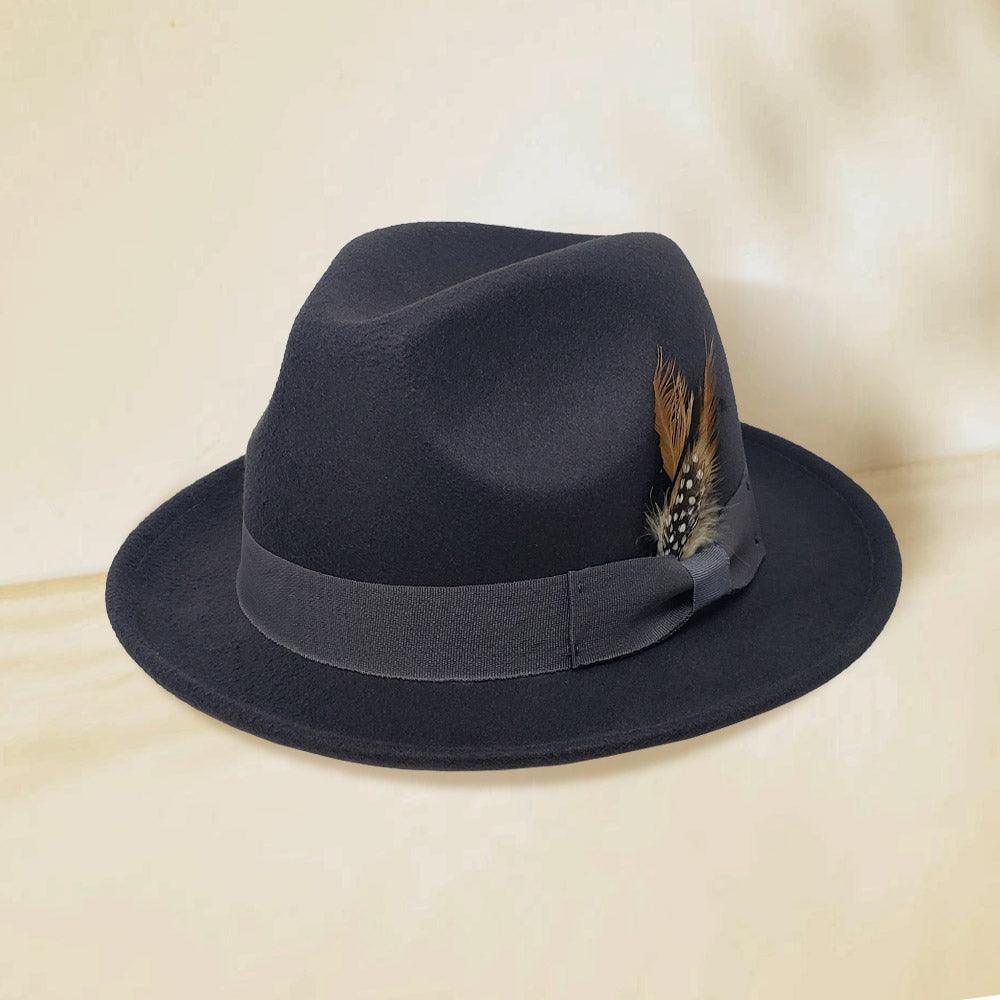 Feather Bow Pointed Fedora Hat - Jewelry Store by Erik Rayo