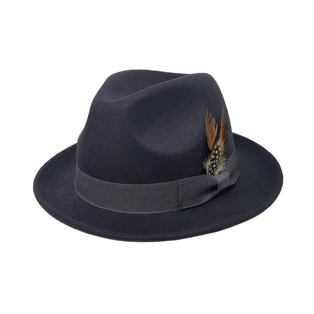 Feather Bow Pointed Fedora Hat - Jewelry Store by Erik Rayo