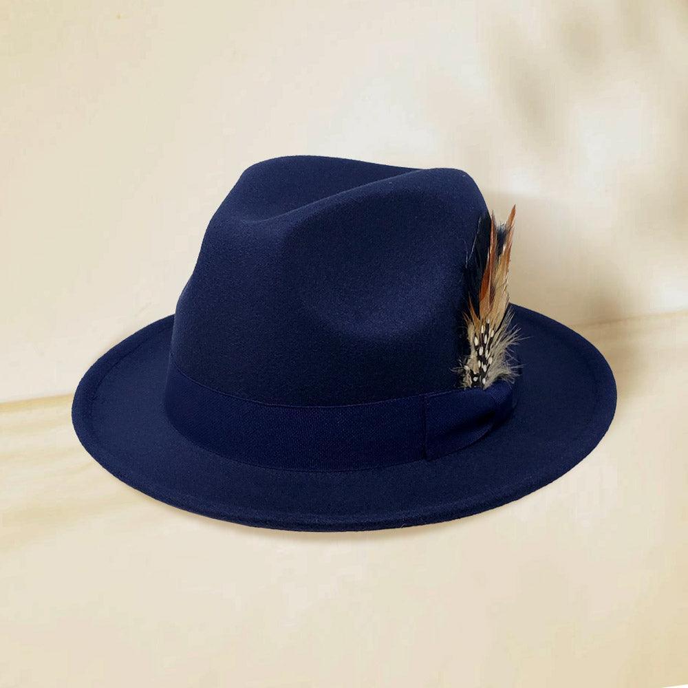 Feather Bow Pointed Fedora Hat - Jewelry Store by Erik Rayo