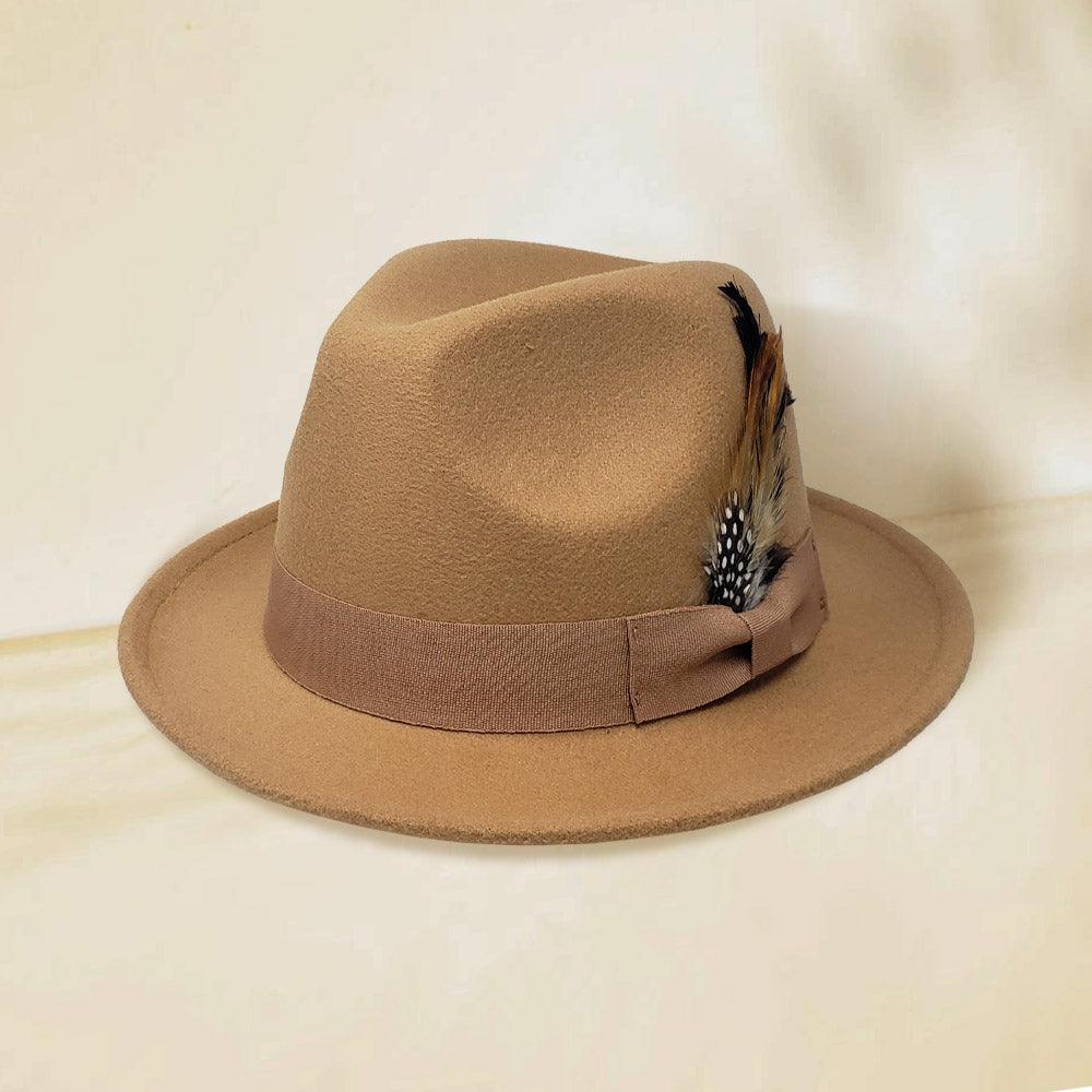 Feather Bow Pointed Fedora Hat - Jewelry Store by Erik Rayo