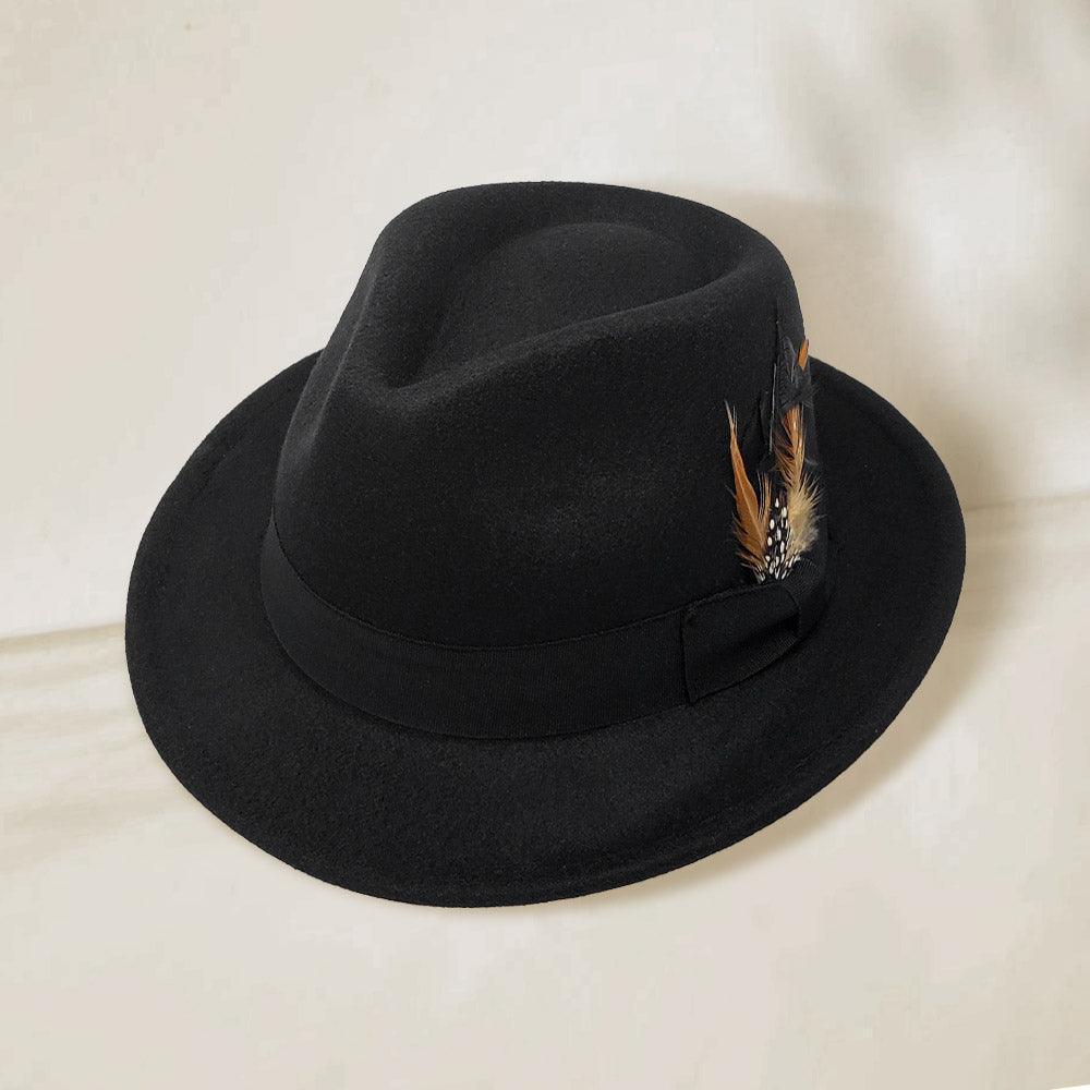 Feather Bow Pointed Band Pork Pie Hat - Jewelry Store by Erik Rayo