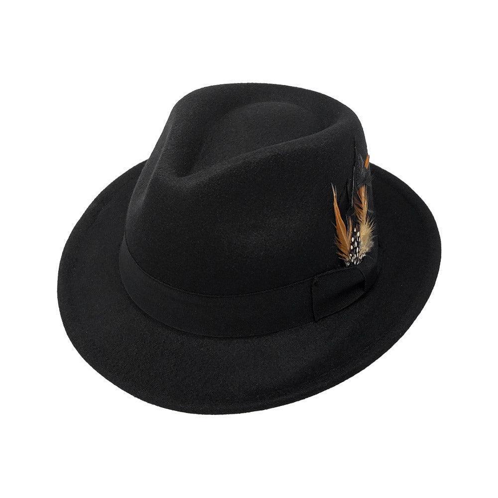 Feather Bow Pointed Band Pork Pie Hat - Jewelry Store by Erik Rayo