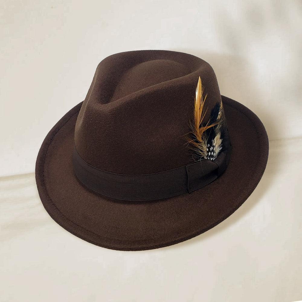 Feather Bow Pointed Band Pork Pie Hat - Jewelry Store by Erik Rayo