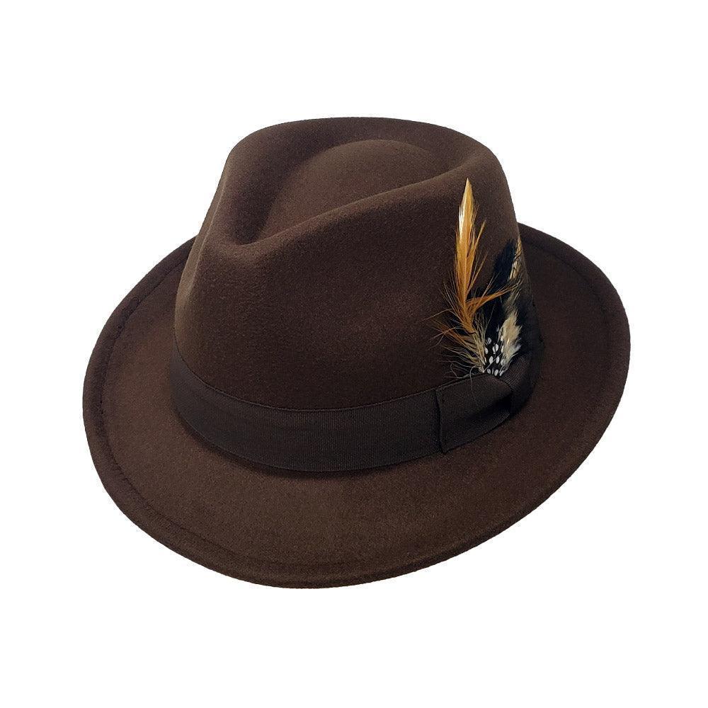 Feather Bow Pointed Band Pork Pie Hat - Jewelry Store by Erik Rayo