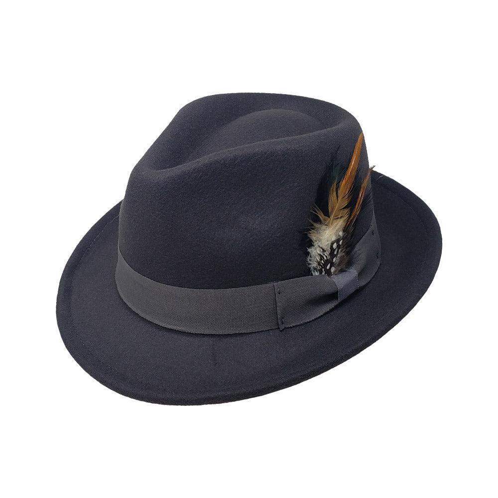 Feather Bow Pointed Band Pork Pie Hat - Jewelry Store by Erik Rayo