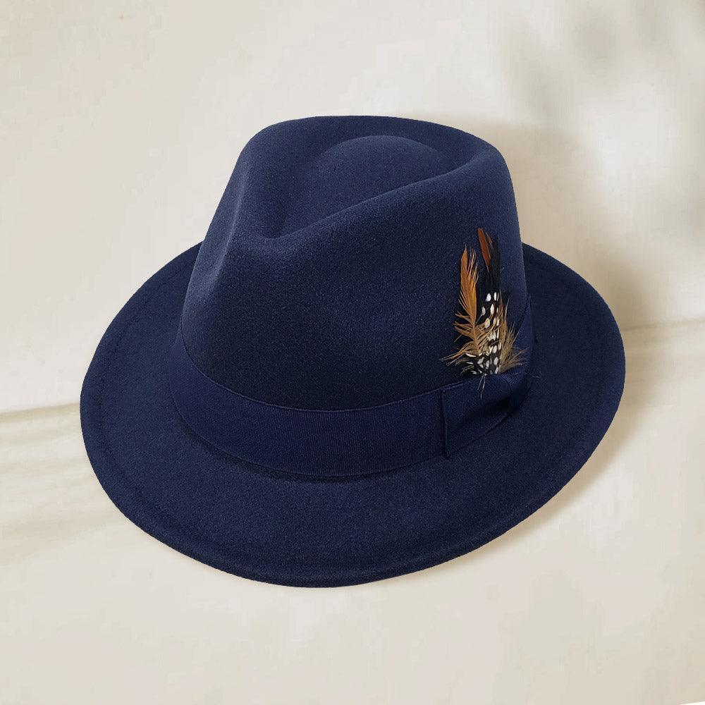 Feather Bow Pointed Band Pork Pie Hat - Jewelry Store by Erik Rayo