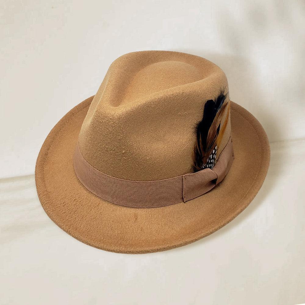 Feather Bow Pointed Band Pork Pie Hat - Jewelry Store by Erik Rayo