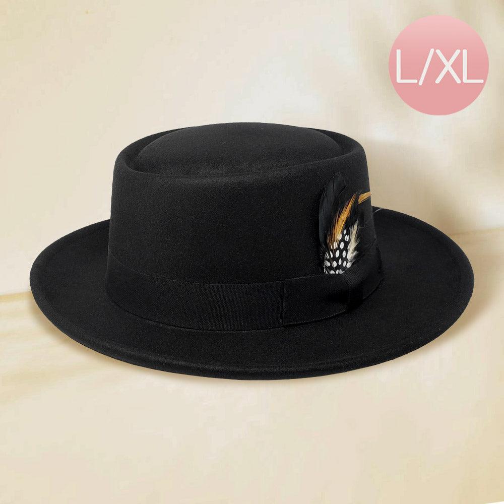 Feather Bow Pointed Band Pork Pie Hat - Jewelry Store by Erik Rayo