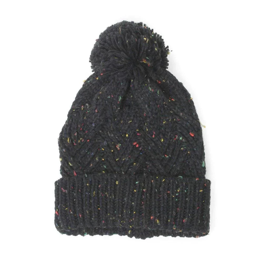 Confetti Knit Pom Pom Beanie Hat - Jewelry Store by Erik Rayo