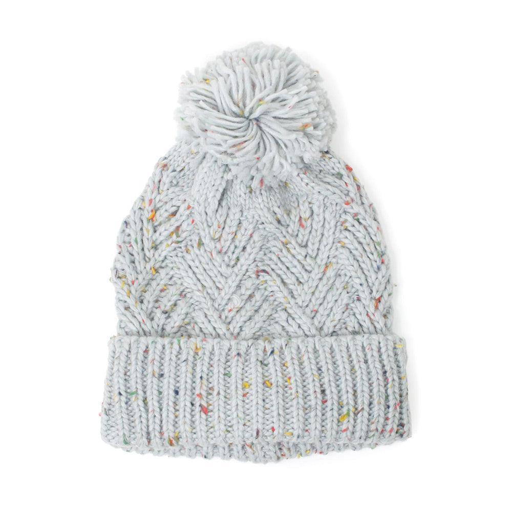 Confetti Knit Pom Pom Beanie Hat - Jewelry Store by Erik Rayo