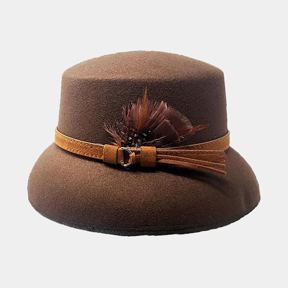 Feather Pointed Felt Hat - Jewelry Store by Erik Rayo