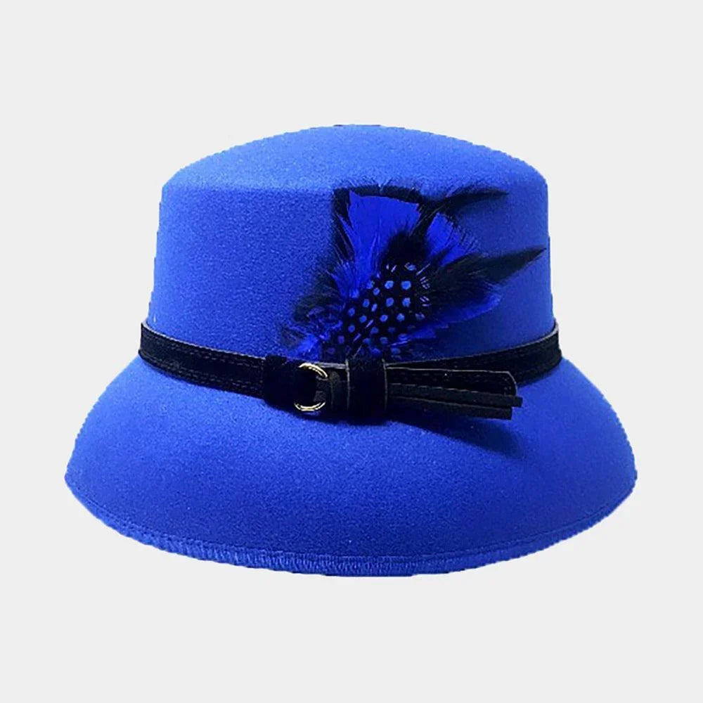 Feather Pointed Felt Hat - Jewelry Store by Erik Rayo