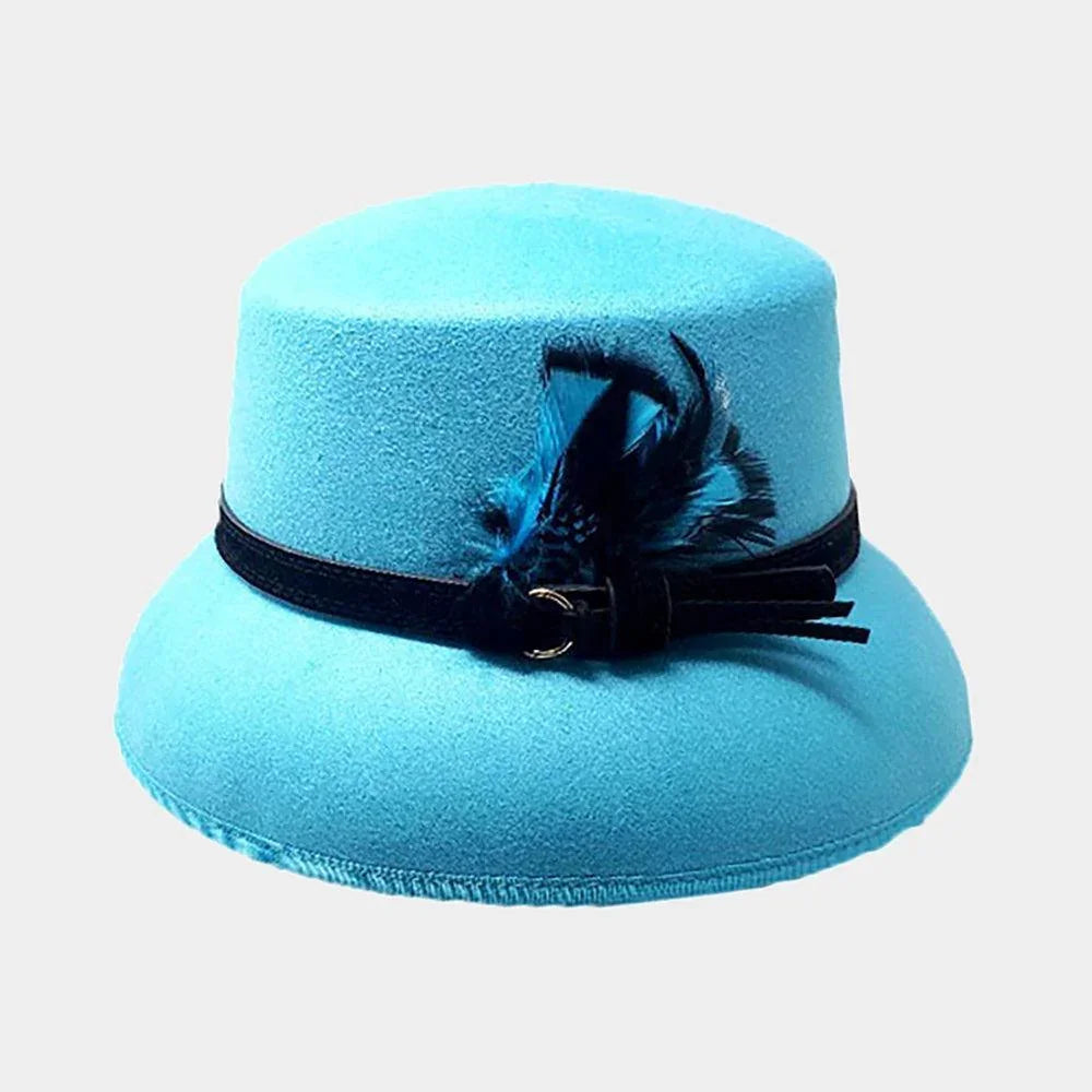 Feather Pointed Felt Hat - Jewelry Store by Erik Rayo