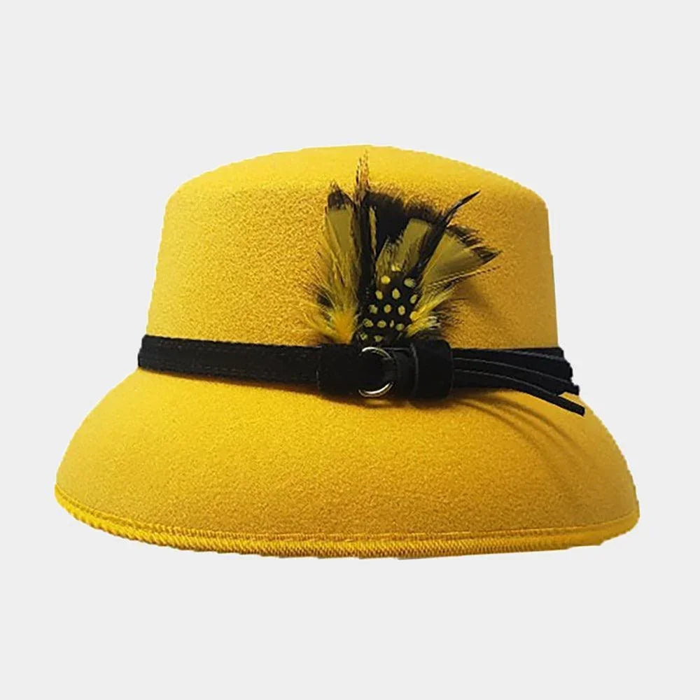 Feather Pointed Felt Hat - Jewelry Store by Erik Rayo