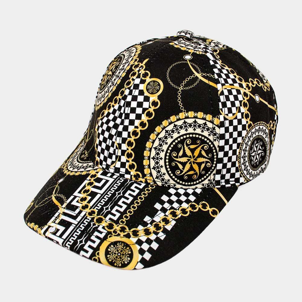 Chain Patterned Baseball Cap - Jewelry Store by Erik Rayo