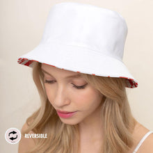 Load image into Gallery viewer, Reversible Checkerboard Bucket Hat
