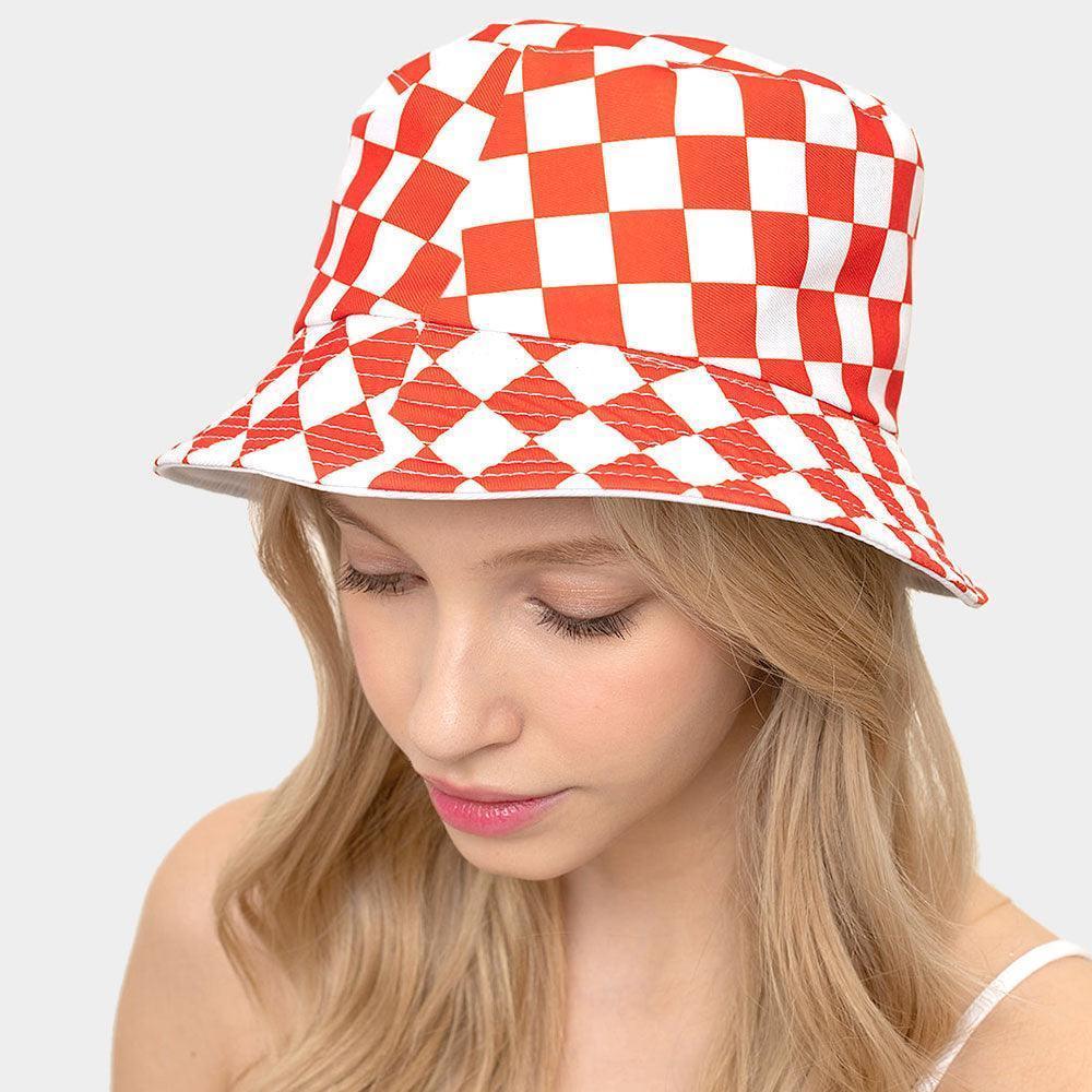 Reversible Checkerboard Bucket Hat - Jewelry Store by Erik Rayo