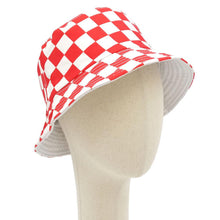 Load image into Gallery viewer, Reversible Checkerboard Bucket Hat
