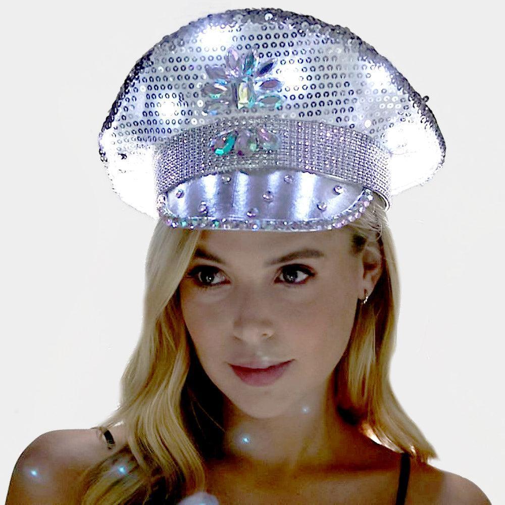 Light Up Sequin Hat - Jewelry Store by Erik Rayo
