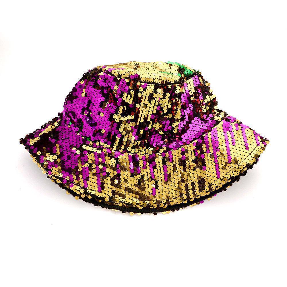Mardi Gras Reversible Sequin Bucket Hat - Jewelry Store by Erik Rayo