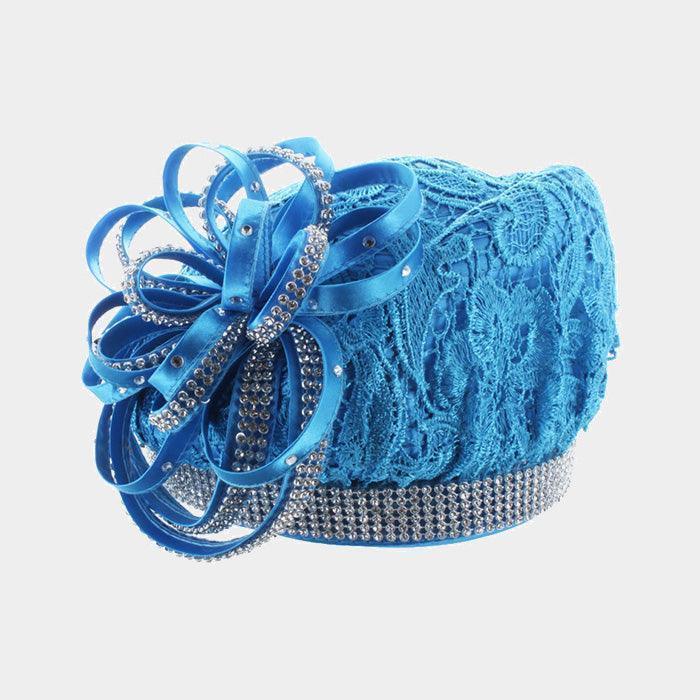 Ribbon Bow Lace Beret Hat - Jewelry Store by Erik Rayo