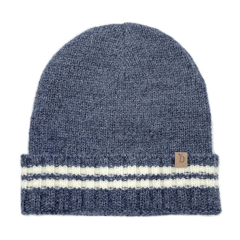 Striped Knit Cuff Beanie Hat - Jewelry Store by Erik Rayo