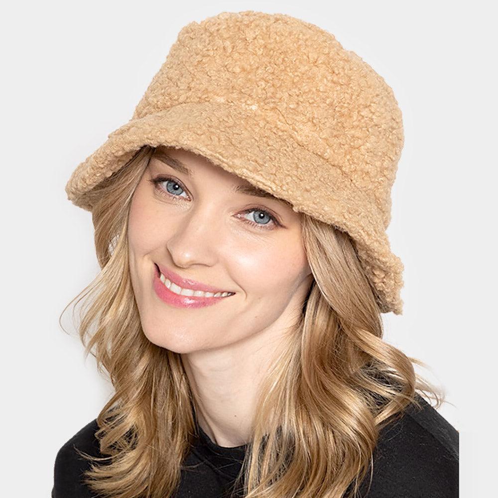 Faux Fur Sherpa Bucket Hat - Jewelry Store by Erik Rayo