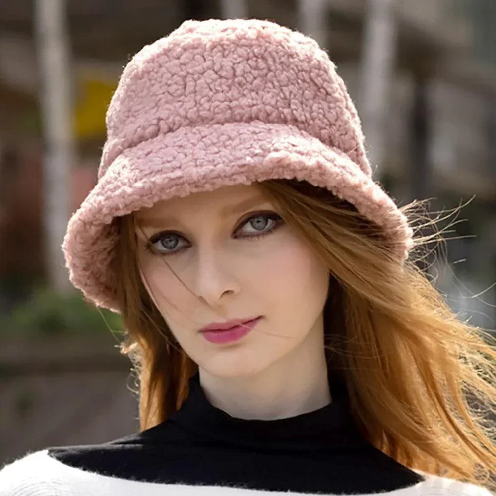 Faux Fur Sherpa Bucket Hat - Jewelry Store by Erik Rayo