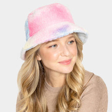 Load image into Gallery viewer, Tie Dye Teddy Bucket Hat
