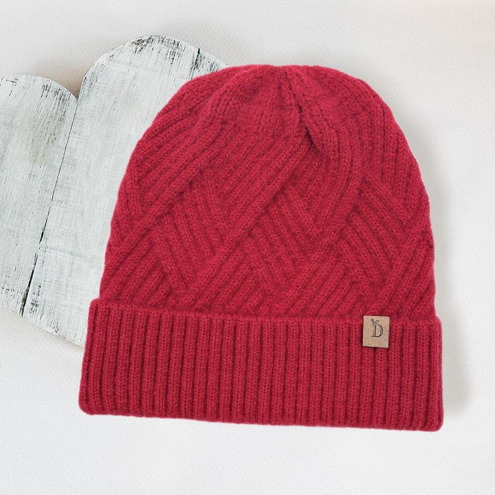 Textured Knit Cuff Beanie Hat - Jewelry Store by Erik Rayo