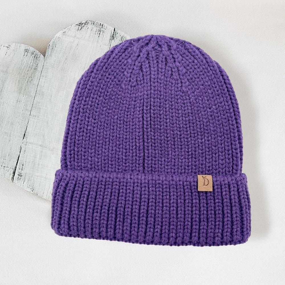 Solid Ribbed Cuff Beanie Hat - Jewelry Store by Erik Rayo