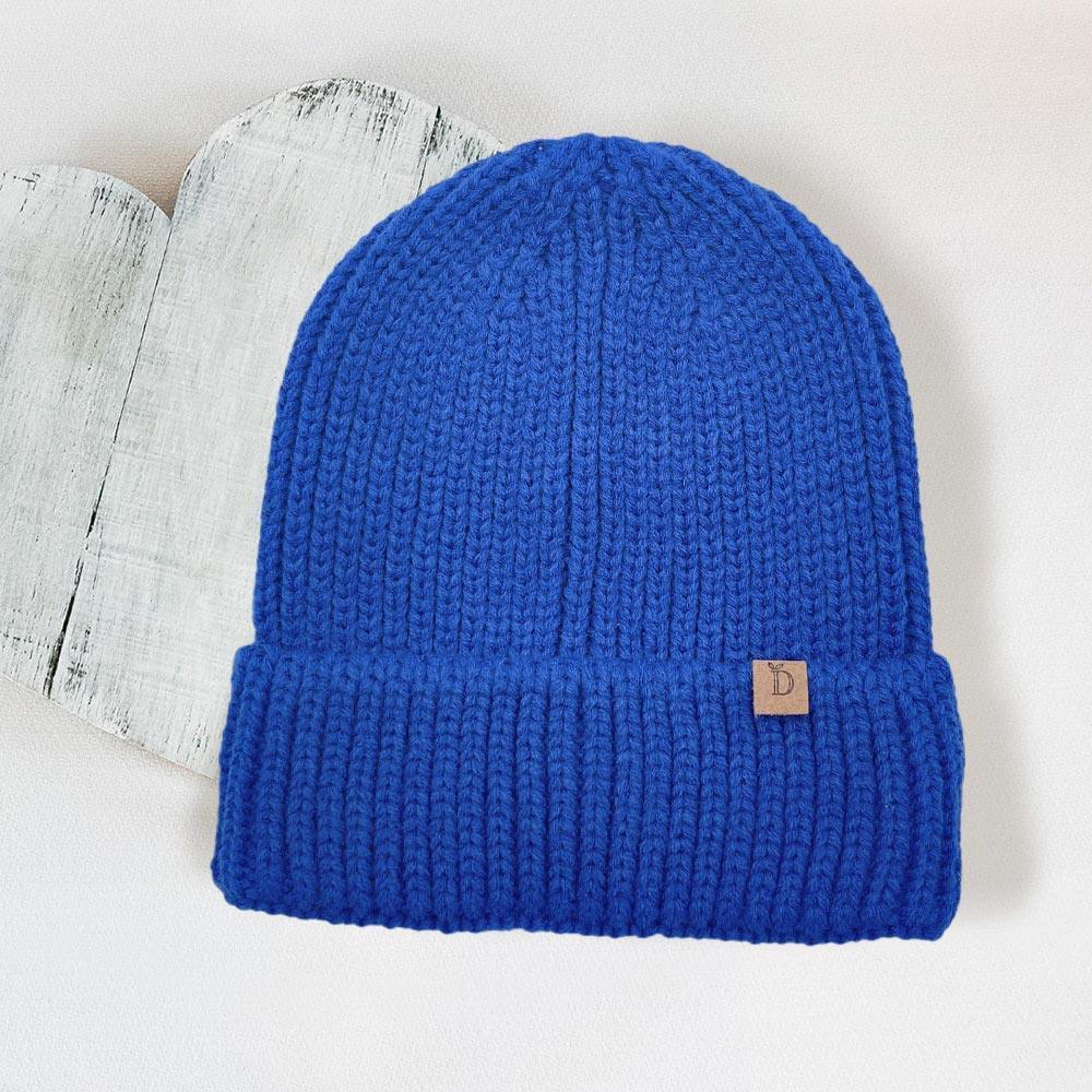 Solid Ribbed Cuff Beanie Hat - Jewelry Store by Erik Rayo