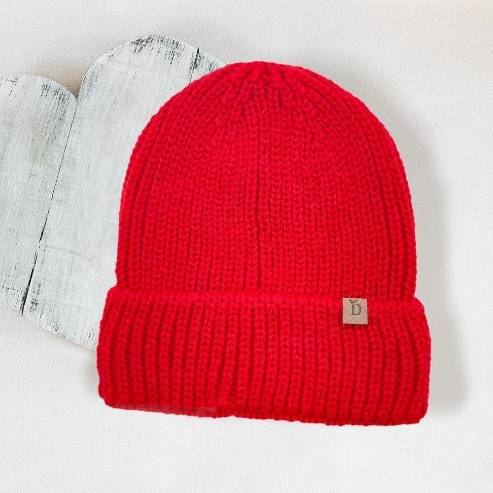 Solid Ribbed Cuff Beanie Hat - Jewelry Store by Erik Rayo