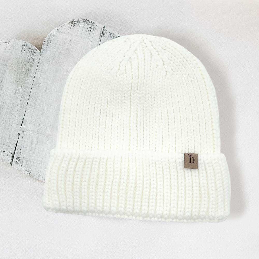 Solid Ribbed Cuff Beanie Hat - Jewelry Store by Erik Rayo