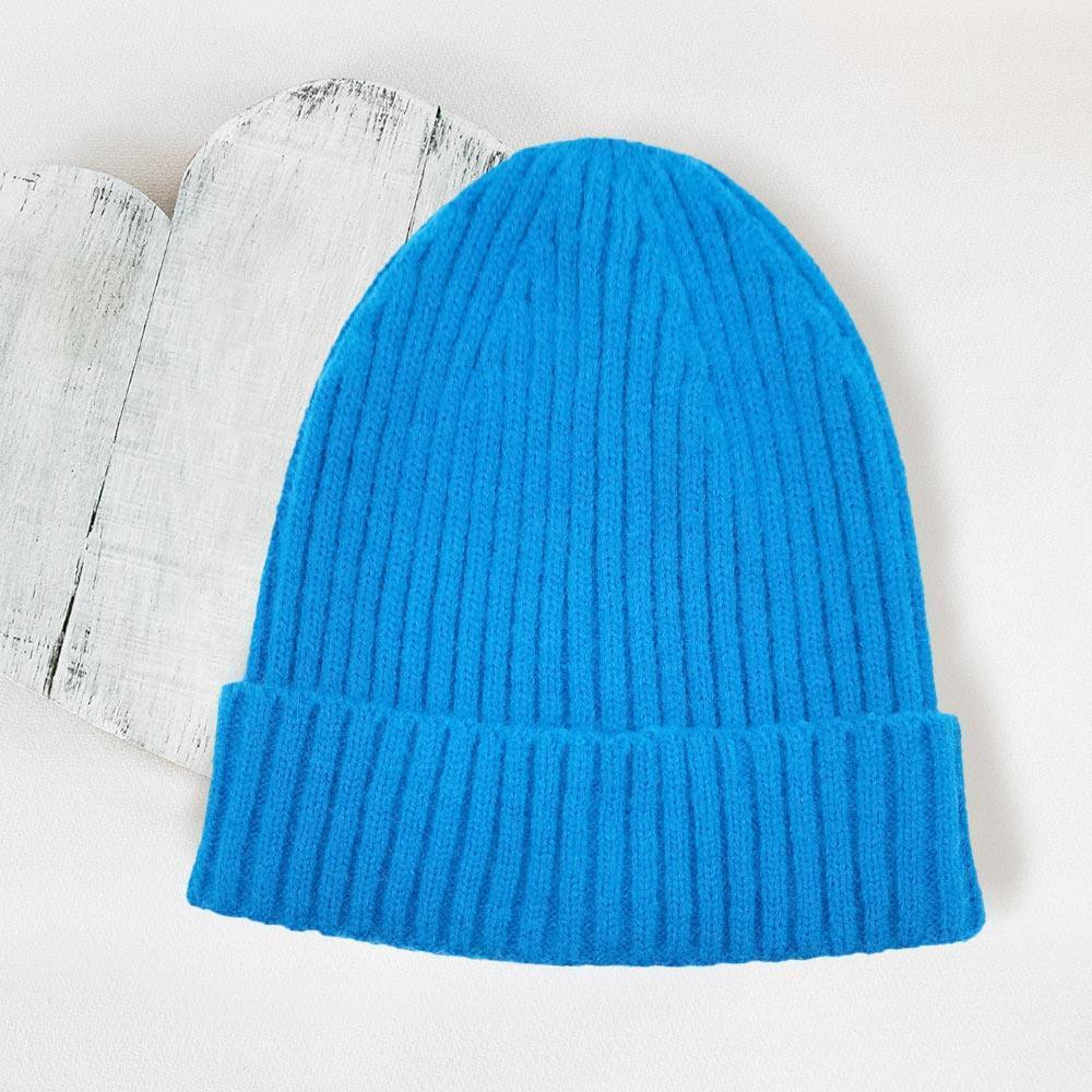 Solid Ribbed Cuff Beanie Hat - Jewelry Store by Erik Rayo