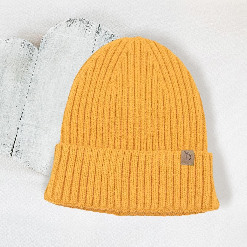Solid Ribbed Cuff Beanie Hat - Jewelry Store by Erik Rayo