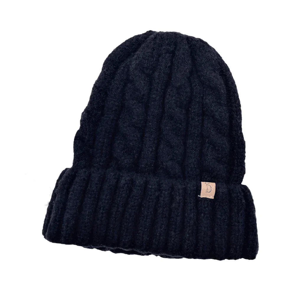 Cable Knit Cuff Beanie Hat - Jewelry Store by Erik Rayo