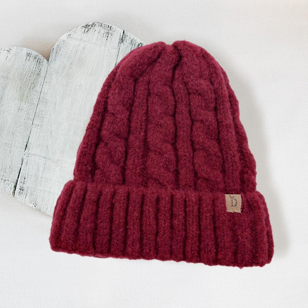 Cable Knit Cuff Beanie Hat - Jewelry Store by Erik Rayo