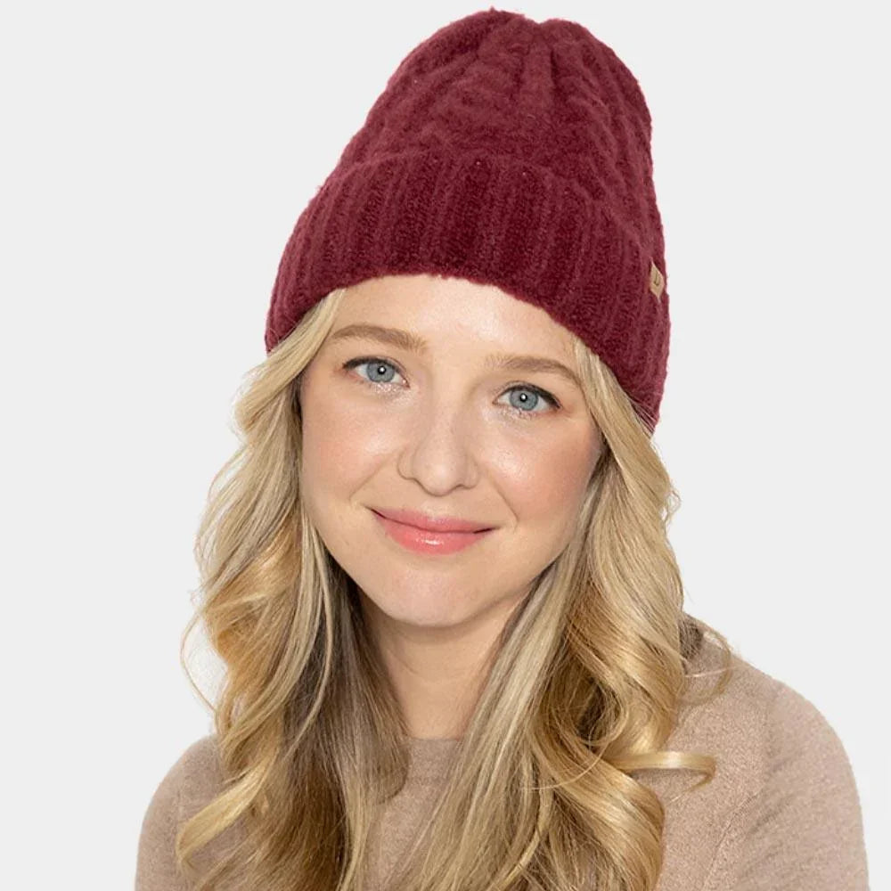 Cable Knit Cuff Beanie Hat - Jewelry Store by Erik Rayo